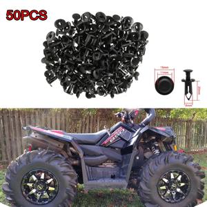 50pcs ATV UTV 플라스틱 리벳 바디 리벳 7661855 293105230   폴라리스 스포츠맨 550 850 RZR 570 800 Can-Am 레인저 트레일