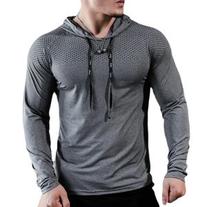 2025 Mens Fitness Tracksuit 러닝 스포츠 까마귀 체육관 조깅 후드 운동 운동복 근육 훈련 운동복상의