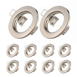 10pcs 다운 라이트 프레임 최근 LED 천장 조명기구 통 GU10 MR16 천장 스포트 라이트 피팅 고정 장치