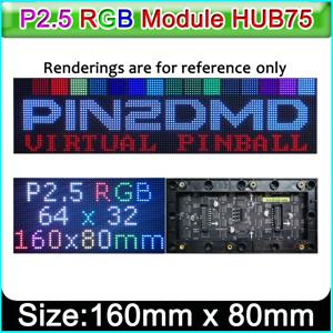 P2.5 풀 컬러 LED 디스플레이 모듈, HUB75,160mm*80mm, P2.5RGB LED 패널 64×32 P2.5 1/16스캔 매트릭스, PIN2DMD와 호환 가능