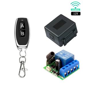 433Mhz DC 12V 1CH 범용 무선 원격 제어 스위치 10A 릴레이 수신기 모듈 RF 송신기 433Mhz LED 게이트 차고