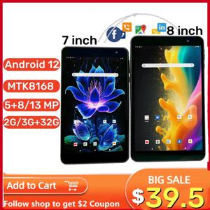 뜨거운 판매 8인치 3GB RAM 32GB ROM QP80 안드로이드 12 태블릿 PC 1280 x 800 IPS 스크린 MTK 8168 쿼드 코어 2.0GHz 듀얼 카메라 Type-C