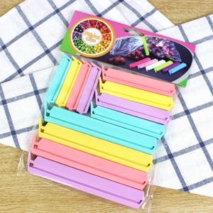 12Pcs 밀폐 식품 가방 클립 스낵, 칩, 시리얼용 재사용 가능한 누출 방지 플라스틱 실러 |   식기세척기 안전 주방 액세서리
