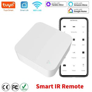 Tuya WiFi IR 원격 제어 TV 에어컨 용 스마트 범용 Alexa 원격 제어 Google 홈 Yandex Google과 함께 작동