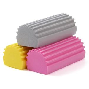 블라인드 청소를위한 3pcs 먼지 떨이 유리 마법의 먼지 청소 스폰지 가정용 스폰지 청소 브러시 ​​습기 깨끗한 먼지 떨이 스폰지