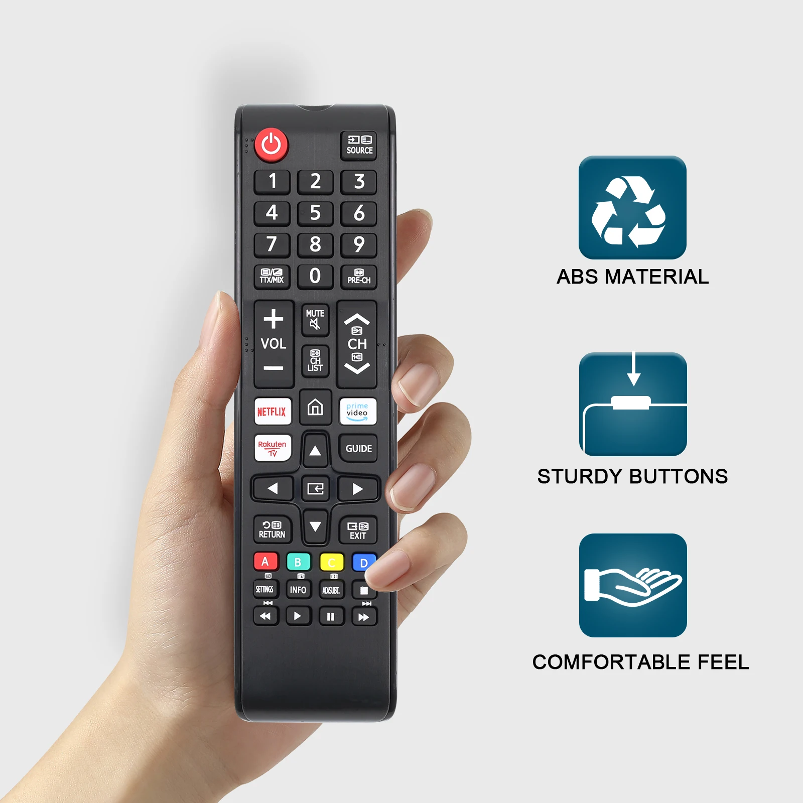 삼성 모든 TV 리모컨 BN59-01315J 호환 범용 리모컨 (Hulu Netflix P 지원) 삼성 모든 LCD LED HDTV 3D 스마트 TV 교체용