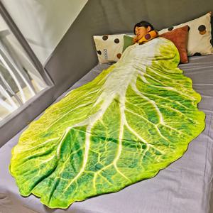 양면 플란넬 창의적인 외관 홈 소파 양배추 담요