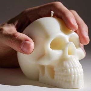 3D 해골 촛불 실리콘 몰드 DIY 할로윈 장식 촛불 수제 비누 석고 에폭시 공예 주조 도구 홈 선물