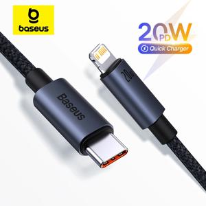 Baseus PD 20W USB C 케이블 iPhone 13 12 11 pro max iPhone 케이블 iPhone X XR 8 USB 유형 C-번개 케이블 용 고속 충전