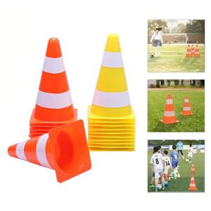 교통 콘 축구 축구 훈련 코칭 스포츠 로고 버킷, 도로 블록 운전자 주차 안전 경고 콘 위험 장벽, 23cm