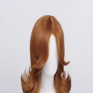 공주 데이지 가발 오렌지 코스프레 의상 가발 내열성 합성 머리카락