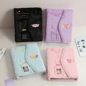A5 플러시 바인더 포토 카드 홀더 사진 앨범 Ins 소녀 귀여운 Kpop 아이돌 포토 카드 수집 도서 학생 학교 노트 편지지