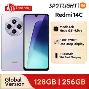 샤오미 레드미 14C 글로벌 버전 몰입형 6.88 인치 디스플레이, 50MP AI 듀얼 카메라 시스템, 대용량 5160mAh 배터리, 14C, 2024 신제품