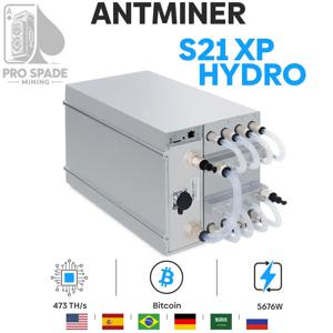 Bitmain Antminer S21 XP HYDRO 473T-브랜드, 신규 공장 밀봉 보증 포함