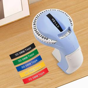 Dymo Labeller B90 Dymo 12965와 유사한 3D 엠보싱 라벨 메이커 Motex E101 라벨링 기계 호환 Dymo 3D 엠보싱 테이프