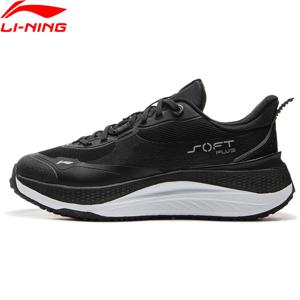 Li-Ning 여성용 소프트 플러스 클래식 라이프스타일 신발, 웨어러블 쿠션, 워터쉘 레저 피트니스 스포츠 신발, AGLU088