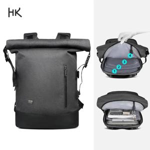 HK 남성용 대용량 여행 배낭, 캐주얼 15.6 인치 노트북 비즈니스 배낭, 야외 스포츠 하이킹 데이팩, 주말 가방