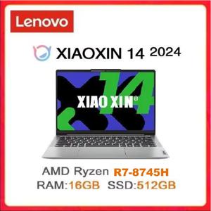 오리지널 새 레노버 노트북 샤오신 14 2024 노트북 AMD 라이젠 R7 8745H 16GB 512GB 14인치 2K 화면 PC 노트북 RU 창고