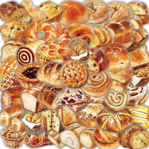 50/100PCS 귀여운 베이킹 빵 스티커 향수 DIY 방수 Scrapbooking 크리 에이 티브 종이 노트북 수하물 방수 스티커