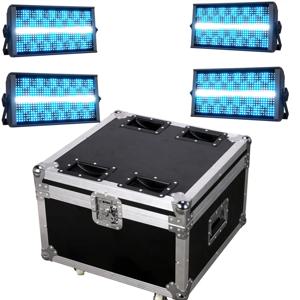 200W LED RGBW 4in1 dj 48 영역 파티션 스트로브 라이트 화이트 8000K DMX 슈퍼 브라이트 Dj 워시 바 스트로브 무대 조명 효과