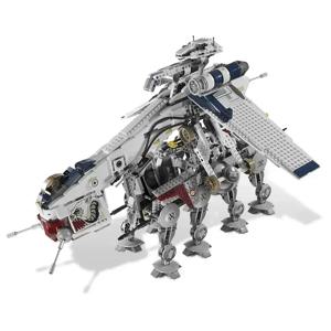 뜨거운 장난감 스타 워즈 공화국 Dropship AT-OT 워커 호환 10195 어린이를위한 수송 선박 장난감 크리스마스 선물