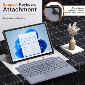 Microsoft Surface Pro 7 Plus 6 5 Pro 4 LTE용 A65I 태블릿 하드 케이스 쉘, 충격 방지 폴리오 보호 견고한 커버,B