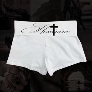 Y2k 반바지 하라주쿠 미적 편지 인쇄 펑크 반바지 streetwear emo 소녀 고딕 여름 그래픽 바지 힙합 펑크 빈티지 짧은