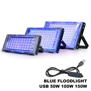 365nm LED UV 램프 자외선 홍수 50/100/150W USB 플러그 DC5V 야외 투광 조명 LED 스포트라이트 방수 파티 조명