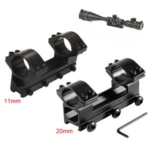 스코프 마운트 링 전술 사냥 일체형 플랫 탑 듀얼 링 25.4mm 1