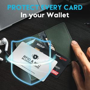HENNCER 스마트 칩 RFID 차폐 카드 직불 신용 카드 여권 보호 필름 차폐 도난 방지 디자인 비접촉식