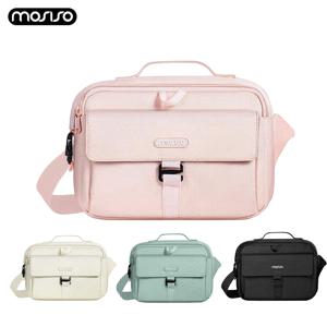 MOSISO 카메라 숄더백 케이스 크로스바디 슬링 지갑, DSLR/SLR/미러리스 컴팩트 패딩 사진 핸드백(레인 커버 포함)