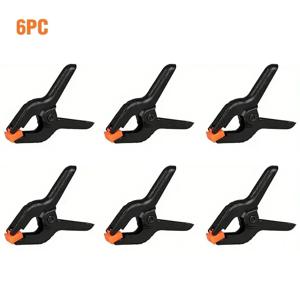 6pcs 3inch 스프링 클램프 배경을위한 헤비 듀티 플라스틱 모슬린 캔버스 종이 Chromakey 스크린 클립 사진 스튜디오 목수 도구