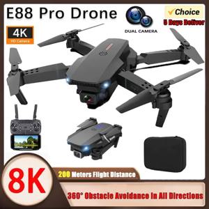2025 E88 전문 광각 RC Dron HD 4K 카메라 모드 접이식 헬리콥터 항공기 Quadcopter Drone Kid 선물 완구 ﻿