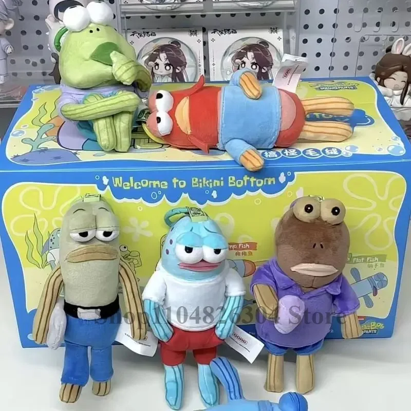 비키니 하의 귀여운 스폰지 플러시 인형 펜던트 블라인드 박스 Silly Fish Mo를위한 크리 에이 티브 귀여운 펜던트
