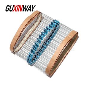 100pcs 1/4Watt 금속 필름 저항기 1% 0.25W 0.1R 0.12R 0.15R 0.18R 180K 330K 470 100K 510 560 620 750 820 910K 옴