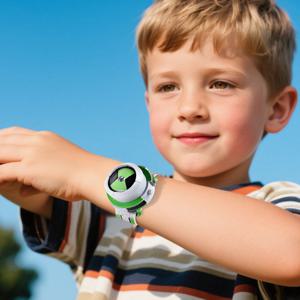 Ben10 Omnitrix 시계 스타일 어린이 프로젝터 시계 일본 정품 Ben 10 시계 장난감 프로젝터 중간 지원 드롭