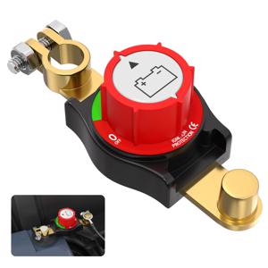 상단 포스트 배터리 분리 스위치 12V-48V 배터리 킬 스위치 자동차 차량 RV 및 보트 용 네거티브 On/Off 배터리 스위치