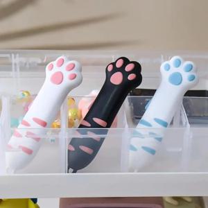 창의적인 고양이 발톱 모양 박스 커터, 접이식 고양이 발톱 칼, 귀여운 고양이 모양 박스/종이 커터, 간편한 종이 및 박스 절단, 선물 포장용