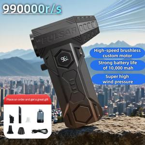 X11Pro 터보 제트 송풍기 990000RPM 강력한 공기 송풍기 브러시리스 모터 터보 팬 풍속 70 메터/초 10000mAh Souffleur Air Puissant