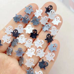 새로운 할로윈 아크릴 유령 도매 미니 수제 DIY 네일, 스터드, 헤어핀 및 액세서리 레진 재료