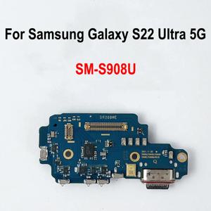 삼성 갤럭시 S22 울트라 5G SM-S908U(미국 버전)용 USB 충전 포트 잭 독 커넥터 충전 보드