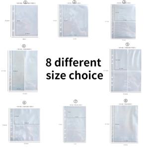 10pcs 3 인치 아이돌 카드 Kpop 앨범 수집 도서 리필 슬리브 DIY 바인더 포토 카드 수집 도서 리필 슬리브 편지지 세트