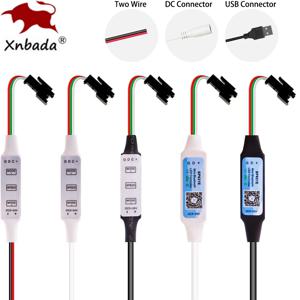미니 WS2812B WS2811 LED 픽셀 스트립 조명 컨트롤러 3 키 USB DC SP621E 음악 블루투스 APP 제어 DC5V-24V