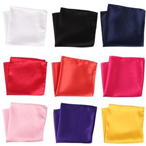 재단사 스미스 30x30cm 단색 행커치프 포켓 스퀘어 31 색 럭셔리 남성 실크 터치 소프트 행키 가슴 타월