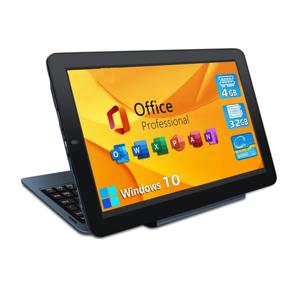 10.1인치 4GB RAM 32GB ROM 태블릿 PC 2 in1 키보드 포함 64비트 WINDOWS 10 Home S12 x5-Z8300 쿼드 코어 WIFI