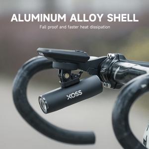 XOSS XL400/800/1200 자전거 라이트 자전거 용 알루미늄 전면 라이트 충전식 MTB 전면 램프 헤드 라이트 자전거 액세서리