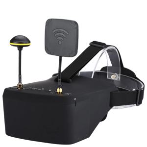 EV800D 5.8G 40CH 5 인치 800*480 비디오 헤드셋 HD DVR RC 모델 RC FPV 무인기 용 배터리가있는 다양성 FPV 고글