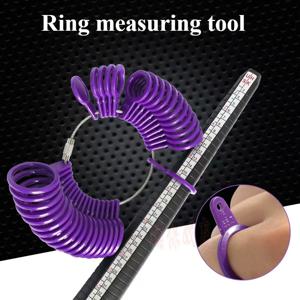 1Pc 전문 보석 도구 링 맨드릴 스틱 핑거 게이지 링 Sizer 영국/미국/EU/측정 №   DIY 쥬얼리 사이즈 도구용 사이즈