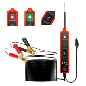 전원 회로 프로브 테스터 6V-24V DC 자동차 회로 테스터 12V 자동 전기 테스터 LED 조명으로 과부하 보호