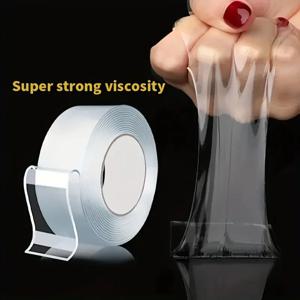 20-50mm 너비 초강력 접착 나노 테이프 고점도 양면 테이프 Traceless 투명 재사용 가능한 장착 테이프